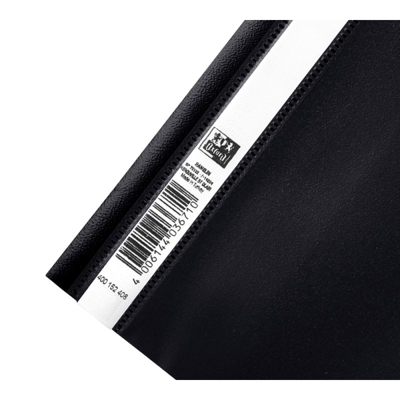 Oxford 400152408 folder Polypropylene (PP) Black, Transparent A4