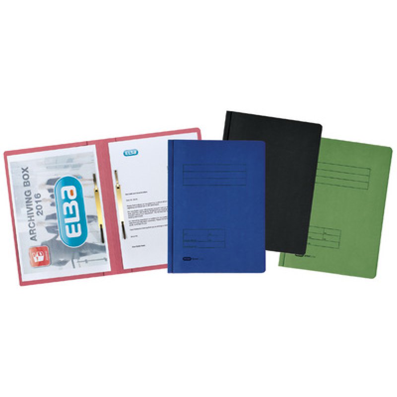 ELBA Chemise à double lamelle, format A4, carton manille -