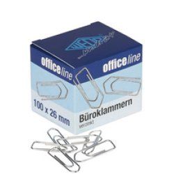 WEDO Trombones, zingué brillant, 26 mm, petit paquet