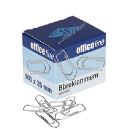 WEDO Trombones, zingué brillant, 26 mm, petit paquet