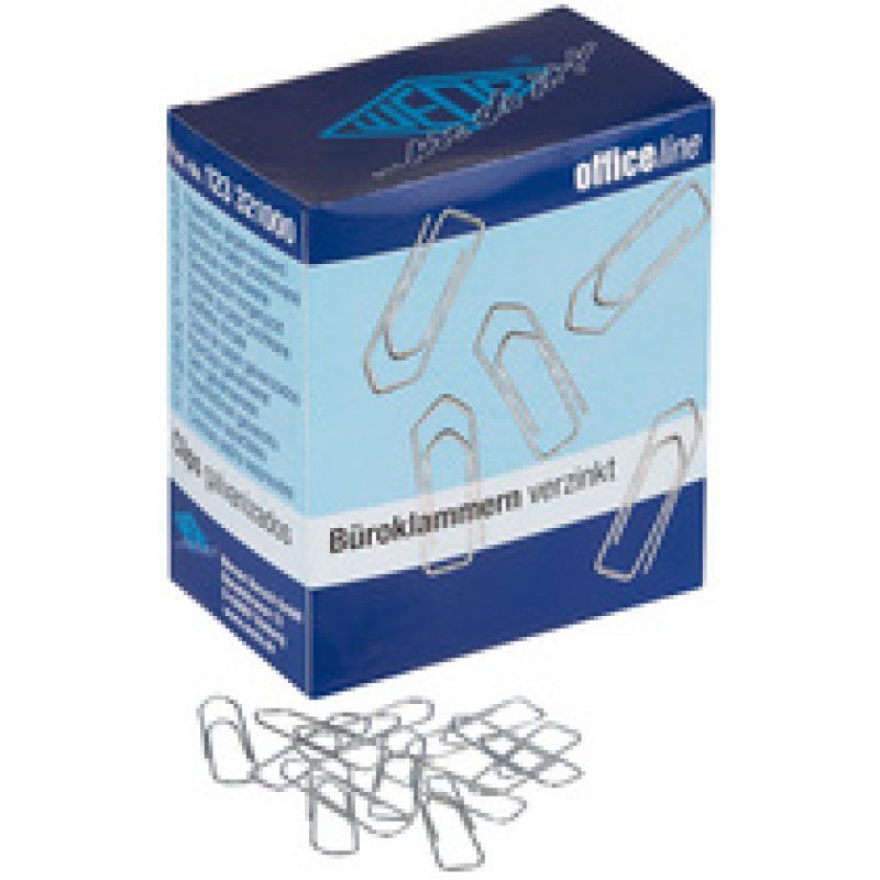 WEDO Trombones, zingué brillant, 26 mm, petit paquet