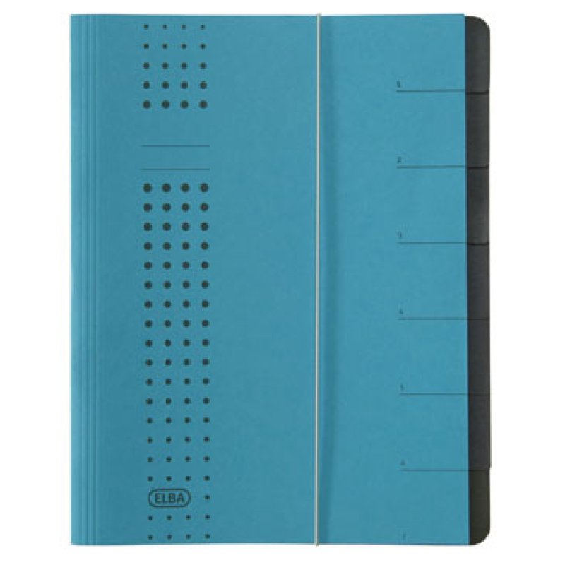 Elba 400002020 divider book Blue Carton A4