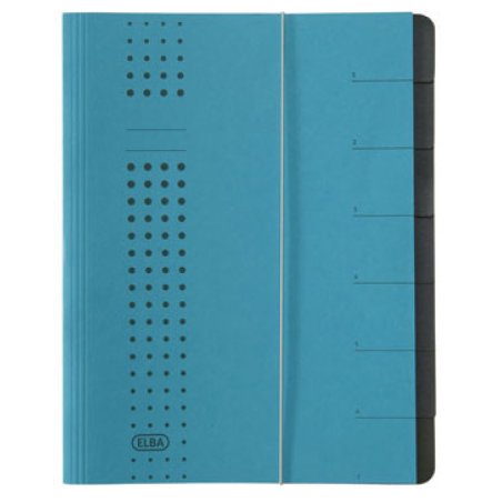 Elba 400002020 divider book Blue Carton A4