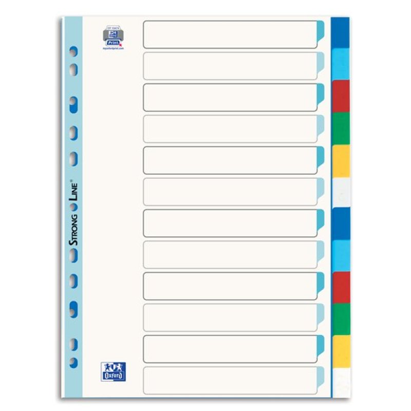 Elba 100205067 intercalaire Polypropylène (PP) Multicolore 12 pièce(s)