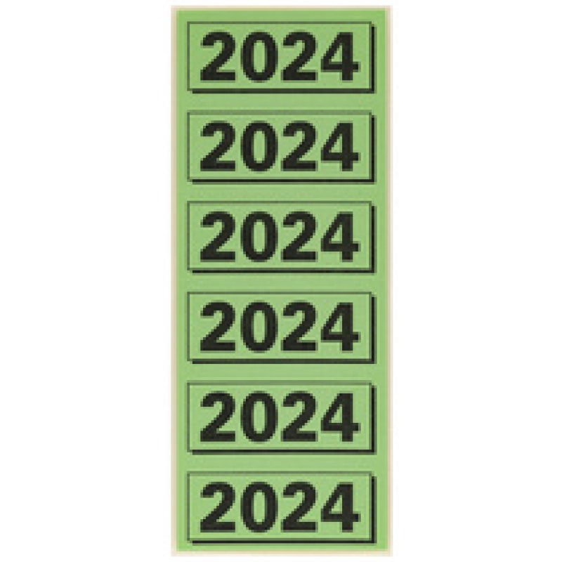 ELBA Etiquette imprimée pour classeur "2024", vert