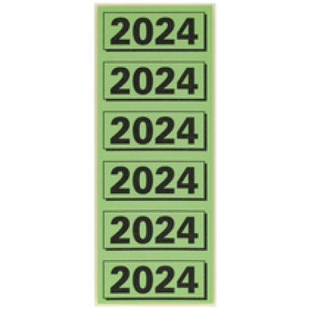 ELBA Etiquette imprimée pour classeur "2024", vert