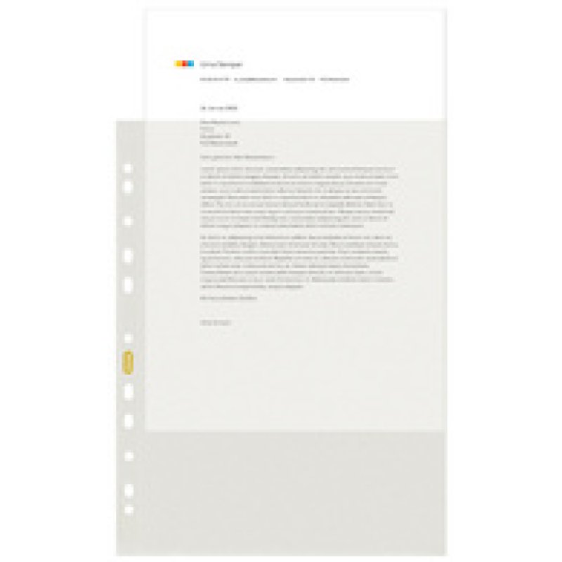 ELBA Pochette perforée Recycling, A4, 0,08 mm, translucid