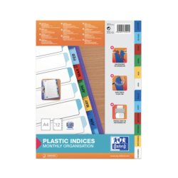 Oxford 100204743 intercalaire Polypropylène (PP) Couleurs assorties