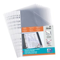 Oxford Pochette perforée Standard, A4, PP, transparent