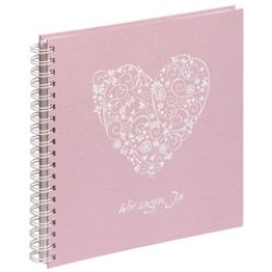 PAGNA Hochzeits-Spiralalbum "Wir sagen ja", rosé