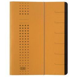 ELBA Chemise à élastique chic, A4 jaune, compartiments 1-7,