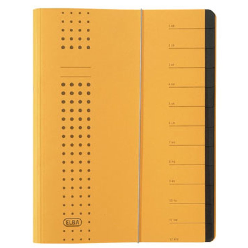 Elba 400001991 divider book Yellow Carton A4