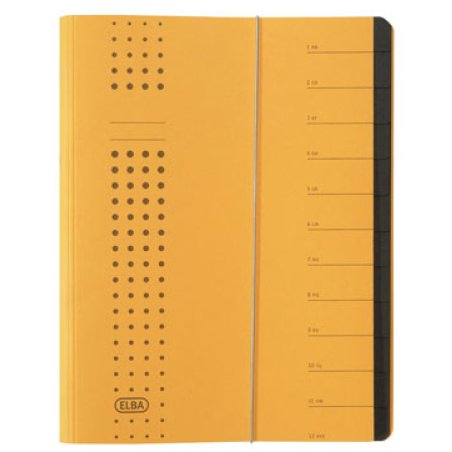 Elba 400001991 divider book Yellow Carton A4