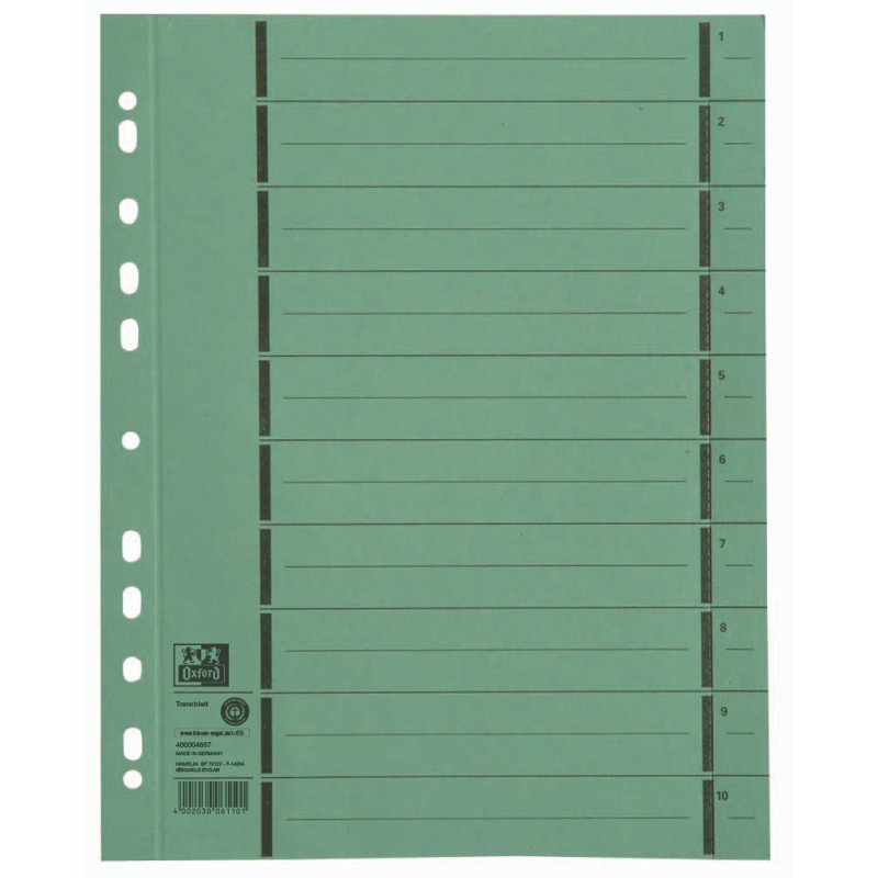 Oxford 400004667 divider Green