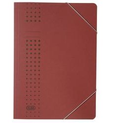 ELBA chemise à élastiques chic, en carton, A4, bordeaux