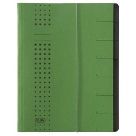 Elba 400002025 divider book Green Carton A4