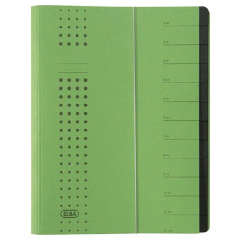 Elba 400001994 divider book Green Carton A4
