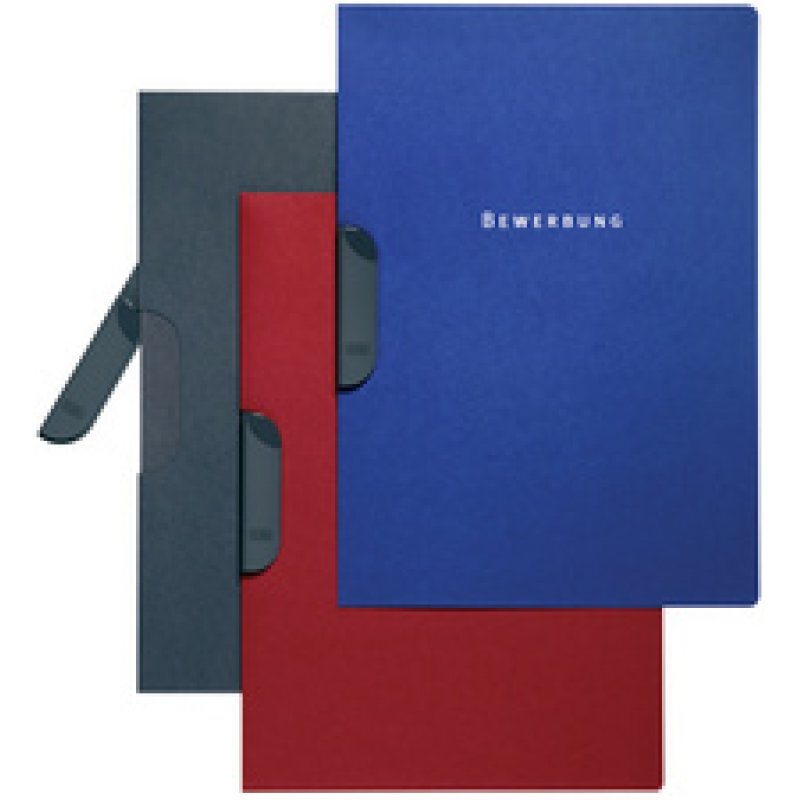 Oxford Bewerbungsmappe job basic, clip-fix System, anthrazit