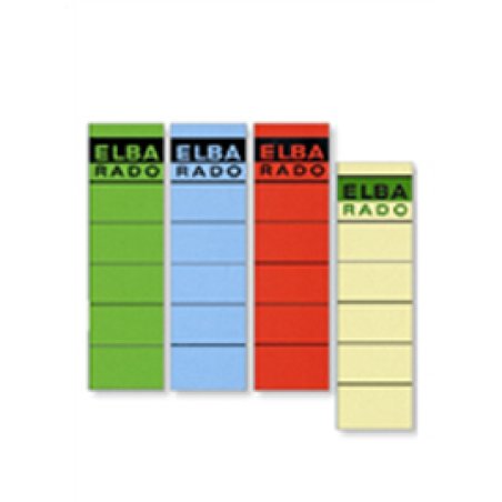 Elba Spine Label for Lever Arch Files 190 x 59 mm Red self-adhesive label 10 pc(s)