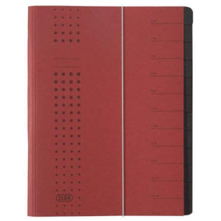 Elba 400001990 divider book Bordeaux Carton A4