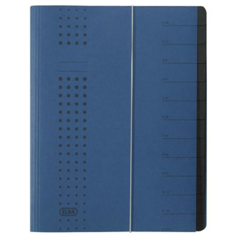 Elba 400001992 divider book Blue Carton A4