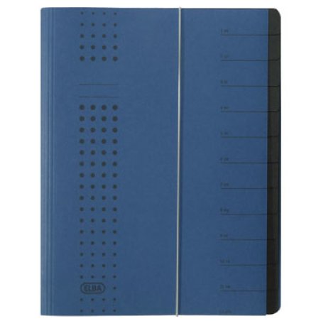 Elba 400001992 divider book Blue Carton A4