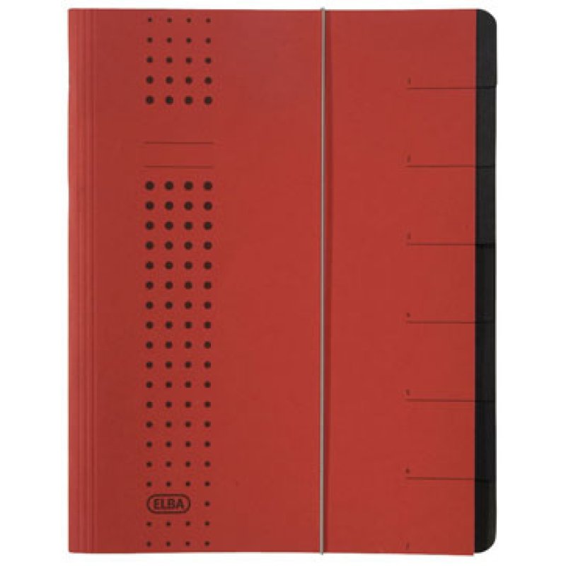 Elba 400002024 divider book Red Carton A4