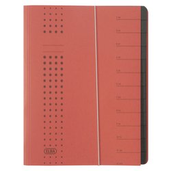 ELBA Chemise à élastique chic, A4 rouge, compartiments 1-12