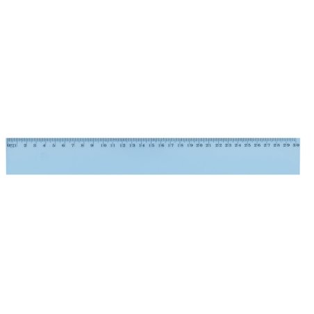 Wonday FTS300062 règle Règle de bureau 300 mm Plastique Bleu 1 pièce(s)