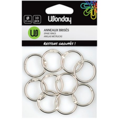 Wonday Anneaux brisés, diamètre intérieur: 25 mm, en métal