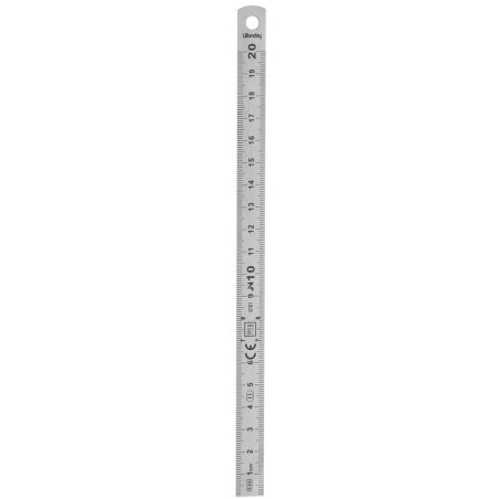 Wonday BRE200072 ruler Desk ruler 200 mm Stainless steel 1 pc(s)
