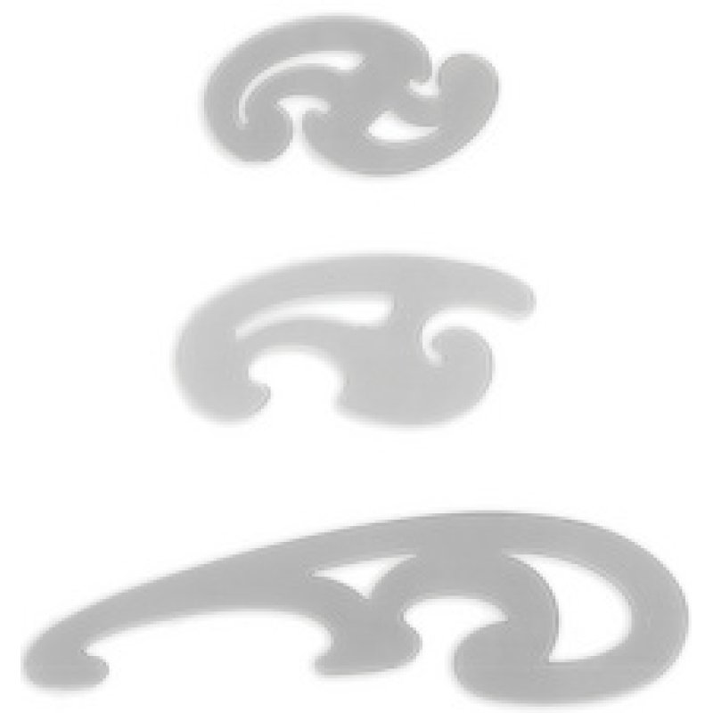 Wonday Pistolet à dessin, 3 pièces, transparent gris fumé