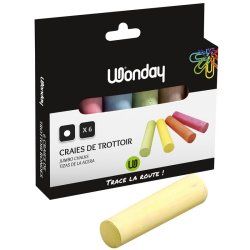 Wonday FEC700092 sidewalk chalk 6 pc(s)