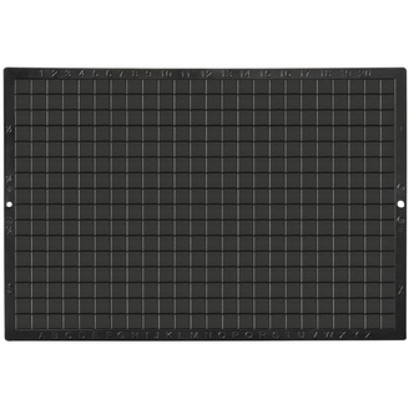 Wonday Ardoise en plastique, uni/quadrillé, noir