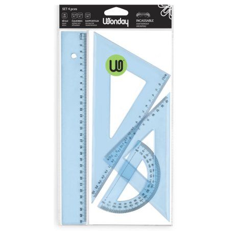 Wonday FTS040062 set de règles 4 pièce(s) Plastique