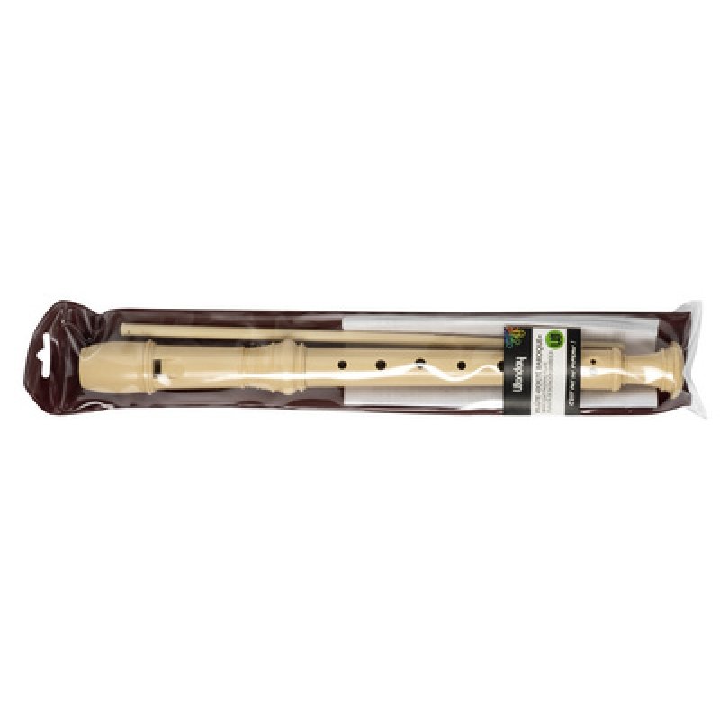 Wonday Flûte en plastique, doigté "Baroque", écru