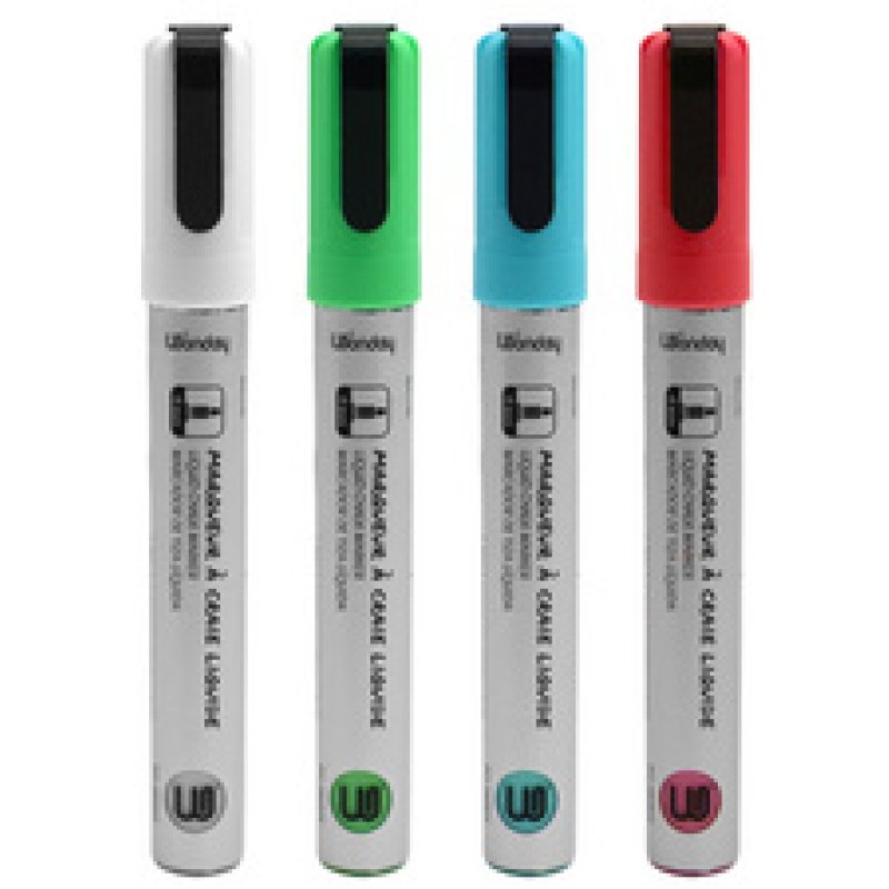 Wonday Marqueur craie, pointe ogive, set de 4 "CLASSIQUE"