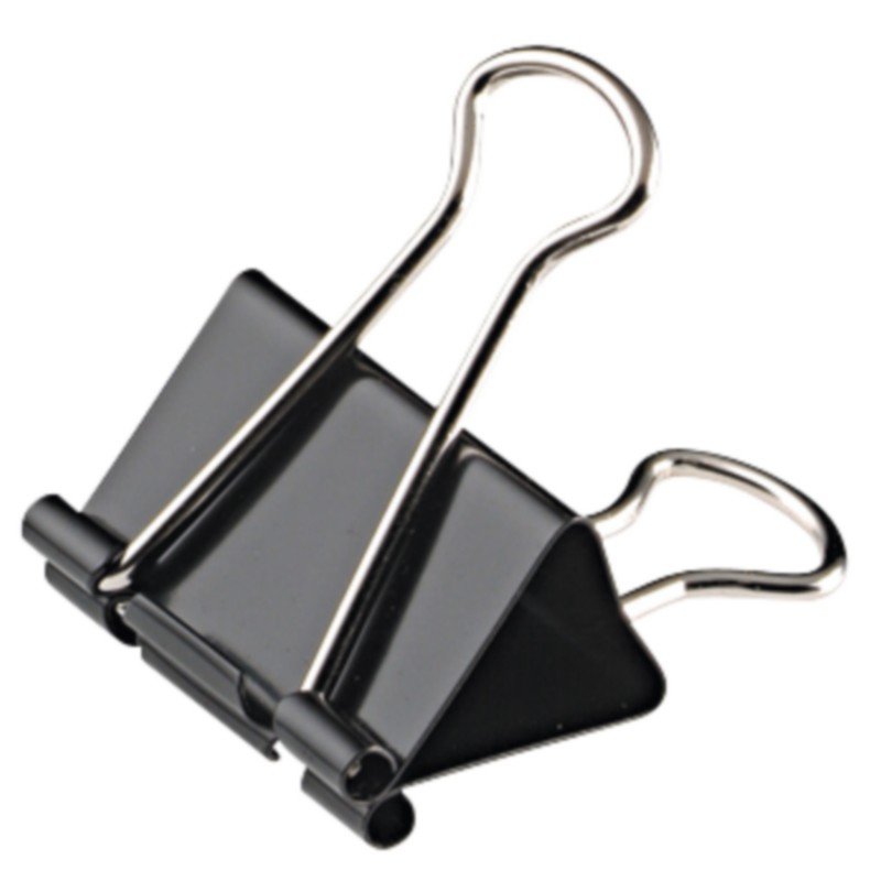 Wonday Pince double clip, (L)32 mm, écartement 10 mm, noir