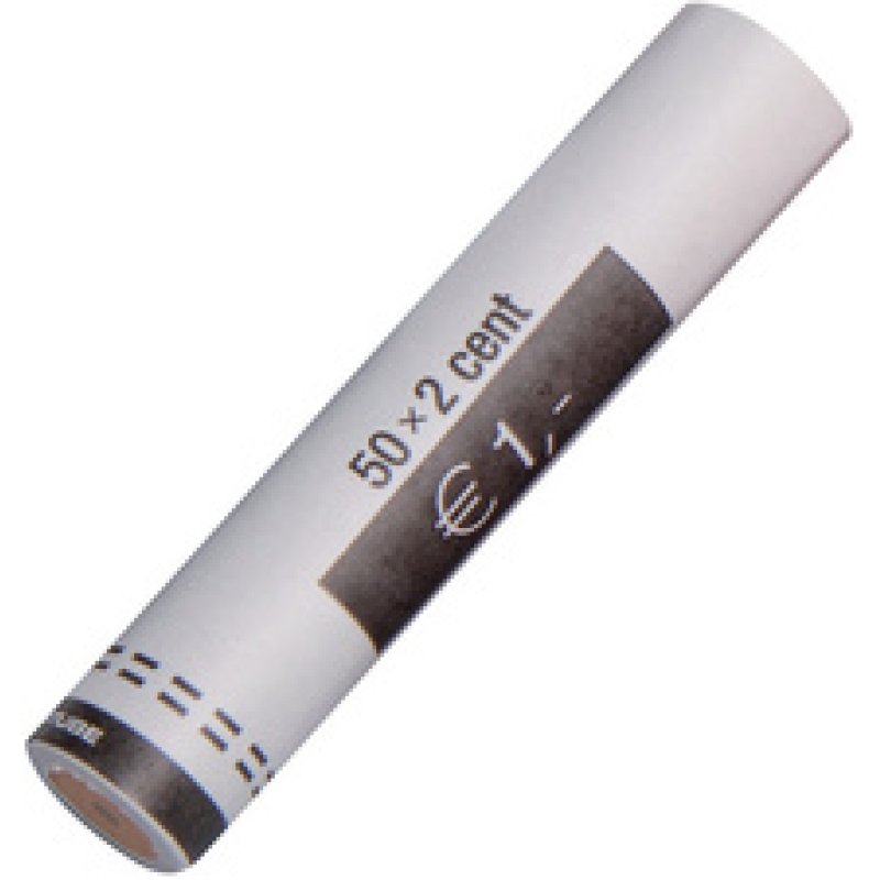 RESKAL Tube à monnaie pour pièce Euro, papier, 40 x 0,50 EUR