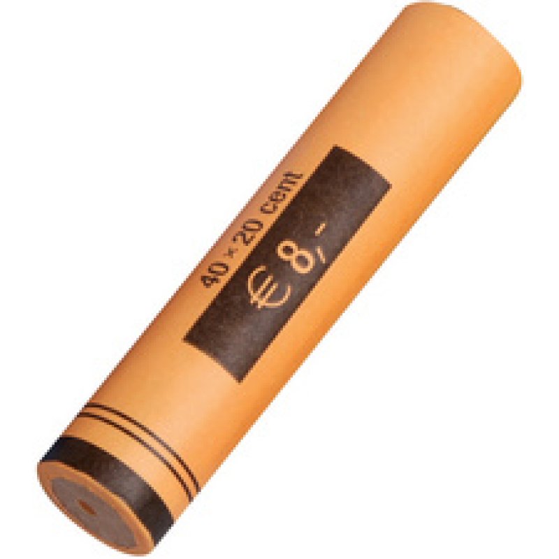 RESKAL Tube à monnaie pour pièce Euro, papier, 40 x 0,50 EUR