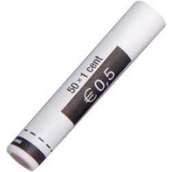 RESKAL Tube à monnaie pour pièce Euro, papier, 25 x 1 EUR