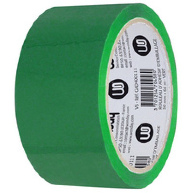 Wonday Ruban adhésif d'emballage, en PP, 50 mm x 66 m, rouge