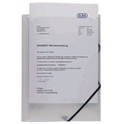 Elba Elastomap Polypropylène (PP) Transparent A4