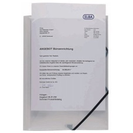 Elba Elastomap Polypropylène (PP) Transparent A4