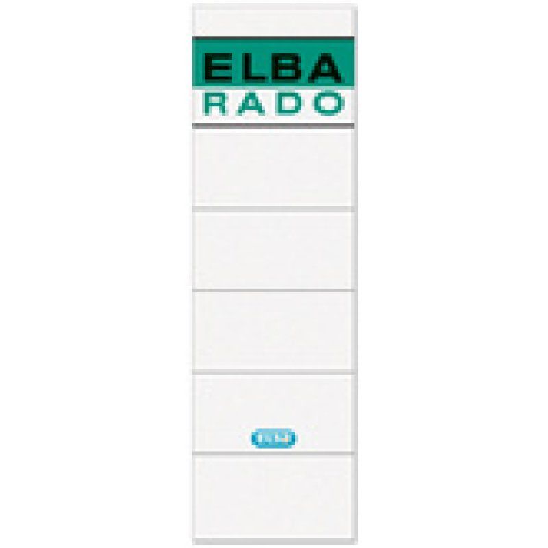 ELBA Etiquette pour dos de classeur "ELBA RADO"- blanc