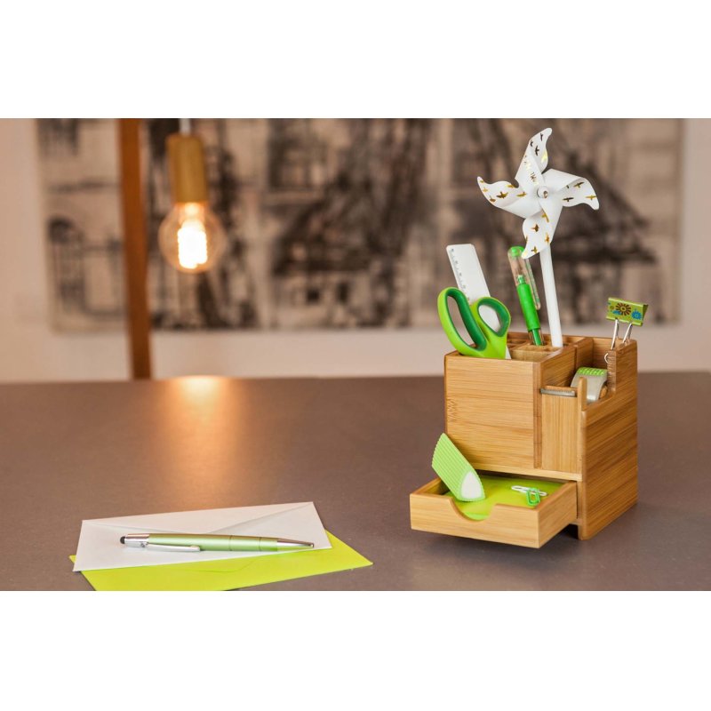 Wedo 61 1707 porte crayons et stylos Bambou