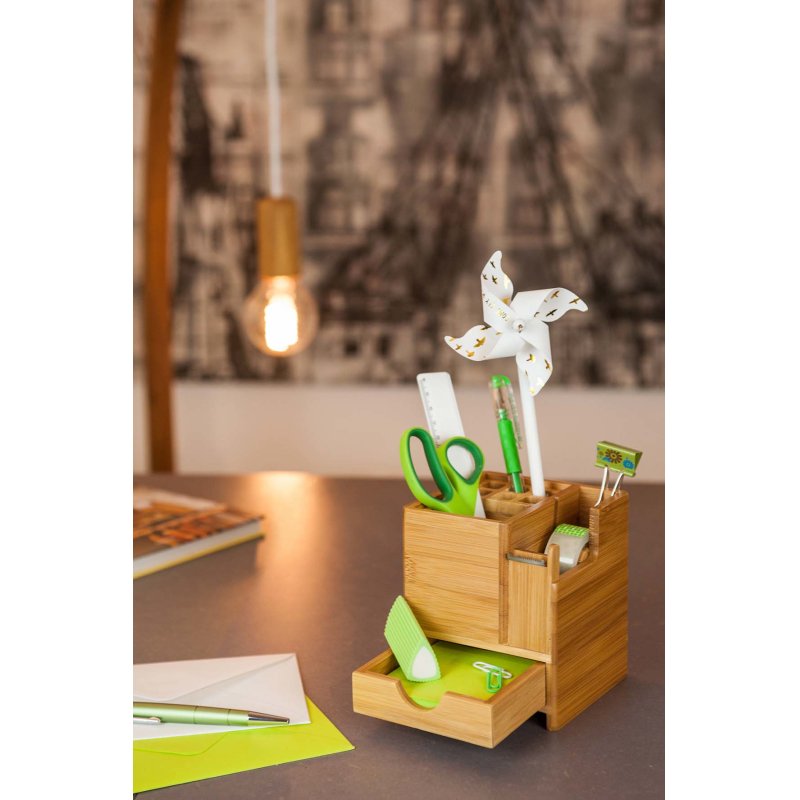 Wedo 61 1707 porte crayons et stylos Bambou