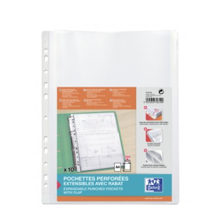 Oxford 100207008 sheet protector 210 x 297 mm (A4) Polypropylene (PP) 10 pc(s)