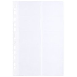 Oxford pochette pour cartes de visite,format A4, PP, 0,09 mm