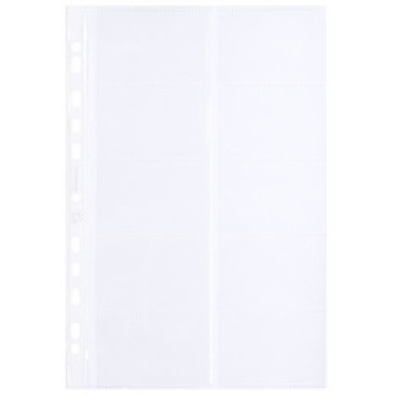 Oxford pochette pour cartes de visite,format A4, PP, 0,09 mm